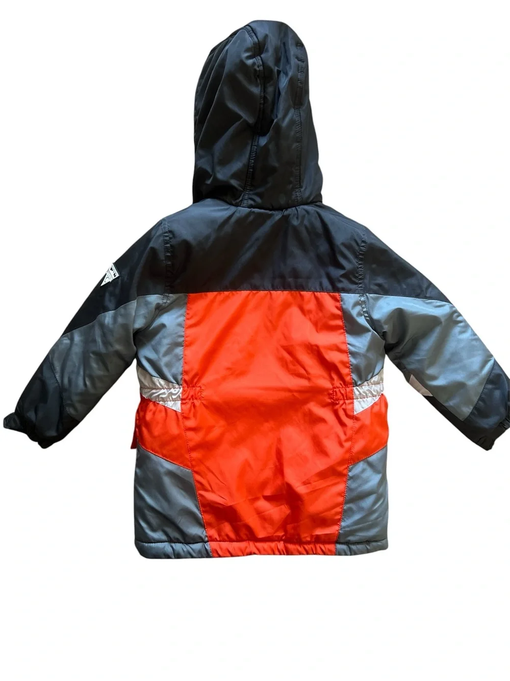London Fog Boys Heavyweight Orange Black Grey Snow Coat | Size 5-6
